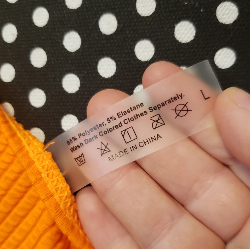 Shein Neon Orange Two-piece Swimsuit Adjustable Straps - Picture 9 of 16